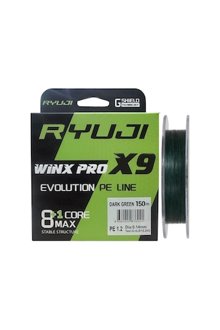 Winx Pro X9 150mt 0.14mm İp Misina Koyu Yeşil Winx Pro X9 150mt 0.14mm İp Misina Koyu Yeşil