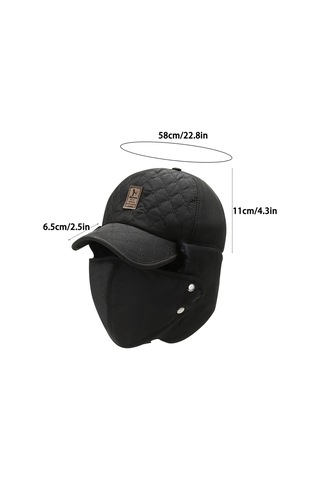 Sonbahar Ve Kış Kadife Maskeli Şapka 001