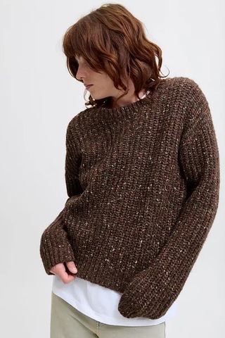 Jack & Jones Jxskyla Kadın Kazak Kahverengi