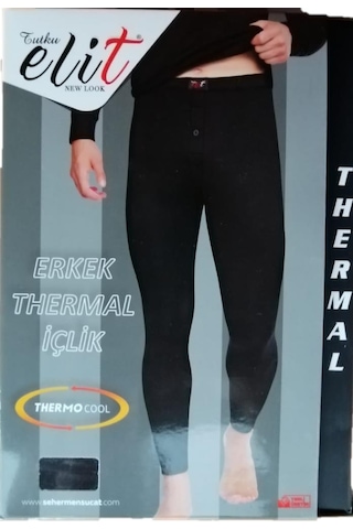 Tutku Elit Erkek Termal Alt Kışlık Tayt İçlik 1306 Siyah
