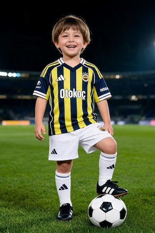 Adidas Fenerbahçe Lisanslı At013cfs044sr Çocuk 3'lü Takım Sarı Lacivert Çubuklu Sarı - Lacivert