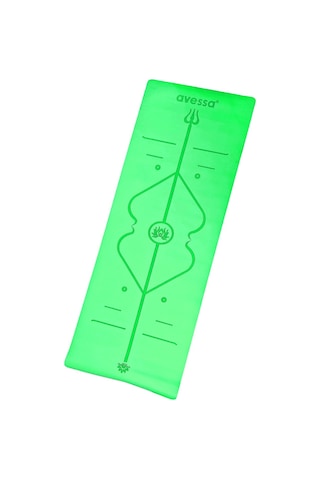 Spor Aksesuarı Pratik Mat Günlük Kullanım Rym-green Kauçuk Yogamat Yeşil Renk 183 68 0,5 Cm