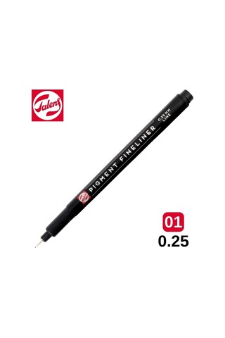 Talens 0.25 Mm Siyah Pigment Fınelıner Çizim Kalemi 1 Adet Hassas Çizim İçin Rt90480925