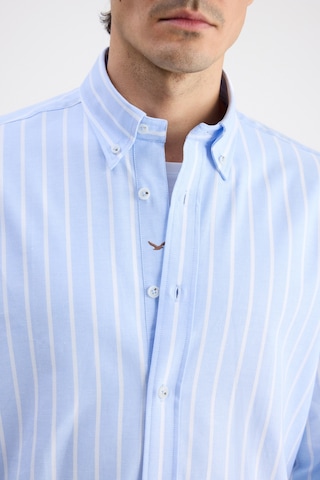 D'S Damat Ds Damat Comfort Mavi Çizgili Gömlek 6hc02hd10304m Çok Renkli