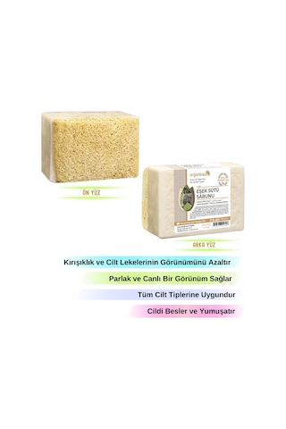 Organicsun Doğal Kabak Lifli Eşek Sütü Sabunu 120 G