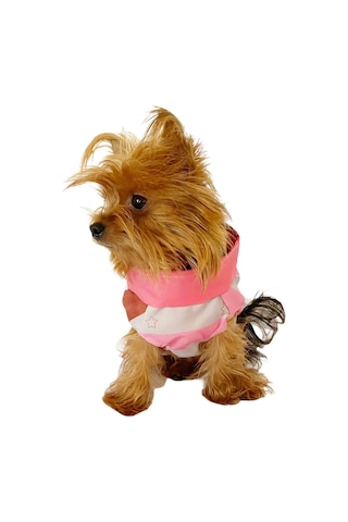 Pink Stars Su İtici Yağmurluk Köpek Yağmurluğu