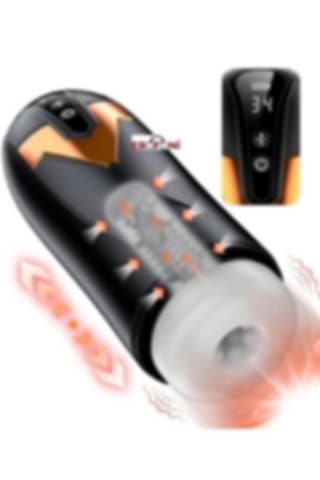 Erofoni Isıtmalı Otomatik İleri Geri Hareketli Realistik 32 Cm Sıcaklık Ayarlı Şarjlı Suni Vajina Mastürbatör