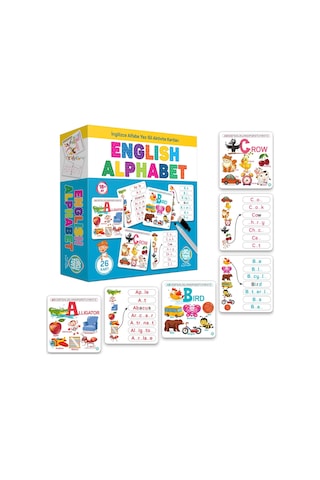 Circle Toys İngilizce Alfabe Yaz-Sil Aktivite Kartları CIRCLE 033