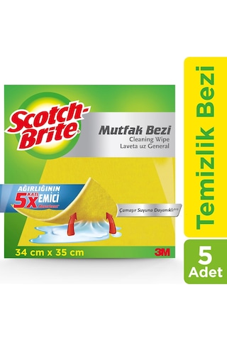 3m Scotch Brite Mutfak Bezi 5'li Renkli