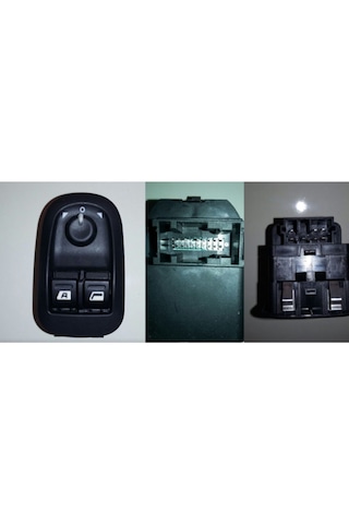 Peugeot 206 Cam Açma Anahtarı Düğmesi Çift Ayna Ayarlı Psa 6554.wa