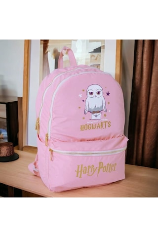 Harry Potter Hogwarts Okul Çantası Pembe