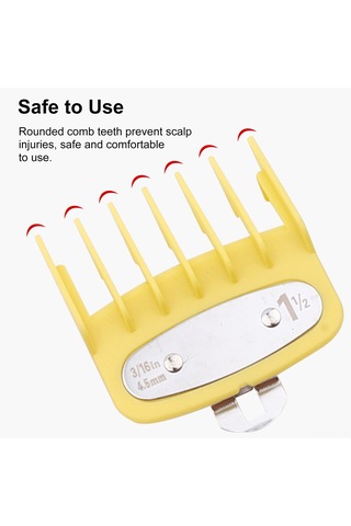 Shineyee 8'li Renkli Saç Kesim Kılavuzu Seti, Ev Ve Kuaför Kullanımı İçin Dayanıklı Ve Pratik Aksesuar