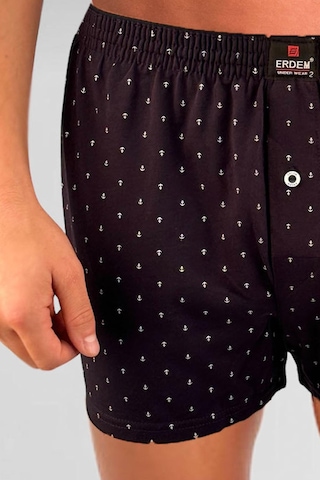 Erdem Lacivert Baskılı Desenli Penye Boxer 1400ykcp Lacivert