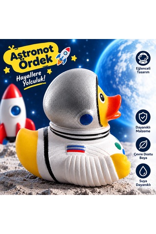 Karakter Tasarım Plastik Ördek Jeep Ördek- Rubber Ördek - Astronot Ördek Diğer