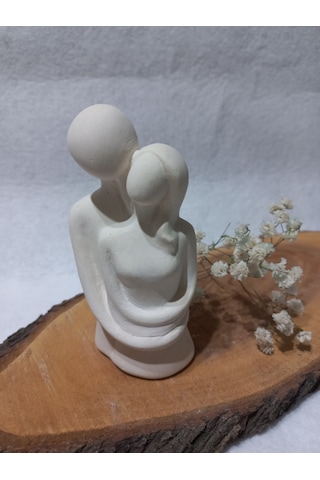 Sarılan Sevgili Biblo Beyaz 01