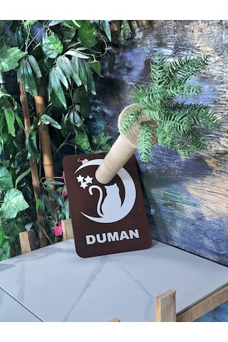 Kedi Tırmala Tahtası Lazer Kesim Ahşap Resimli10