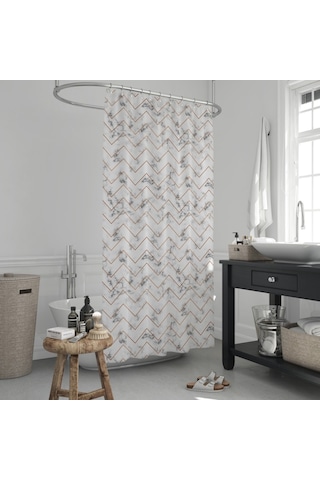 Jackline Duş Perdesi 5705 Model Çift Kanat 2X110X200 Cm Çok Renkli