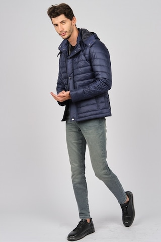 Daynax Erkek Kapüşonlu Mont 4927100 Indigo-Indigo İndigo