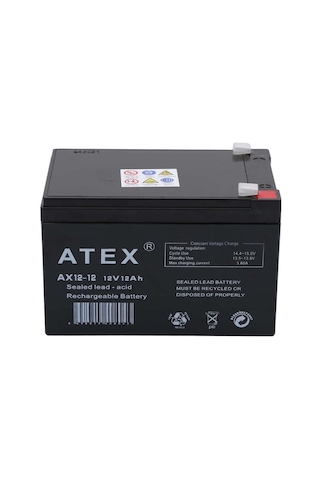 Atex Ax12-12 12v 12ah Akü