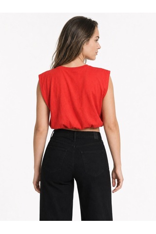 LOFT Crop Kadın Tshirt K.kol Lf2042454 Q1.v1 Kırmızı