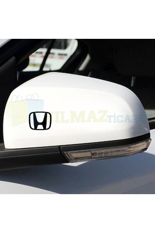 Honda Uyumlu  Logo Arma Dikiz Yan Ayna Oto Sticker Yapıştırma Etiket 6 Ad 3 Cm