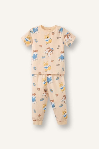 Defacto 2li Pijama Takımı Erkek Bebek G8857a526smbg819 Bej-bg819