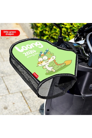 Konesam Kış- Yaz Elektrikli Araç Motosiklet El Divarı: Isı Yalıtımı, Su Geçirmez, Güneş Korumalı, Unisex Küçük Mavi Ejderha