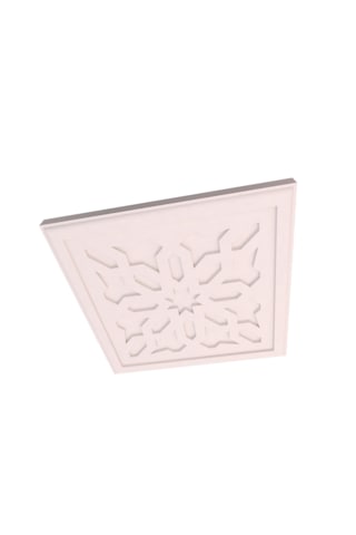 Motifpiyer Gizli İşıklı Led Tavan Göbeği 41-60cm Kare Beyaz