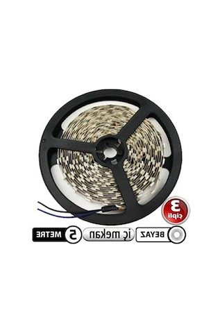5 Metre Uzunlukta Şerit Led Aydınlatma Beyaz