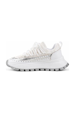 Stato Regina Kalın Tabanlı Şık Günlük Kadın Sneaker Beyaz
