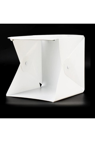 Light Box 20 x 20 CM Mini Stüdyo Led Işıklı Tripod Kumandalı Ürün Fotoğraf Çekim Çadırı