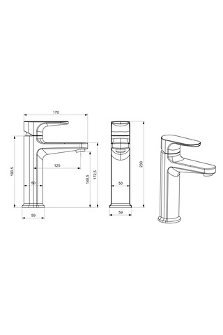 Flowerr Lavabo Bataryası Orta Boy Krom