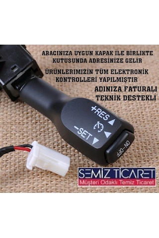 Esemiz 2014 1.33 Life Corolla Uyumlu Hız Sabitleme Kolu Kapaklı Set