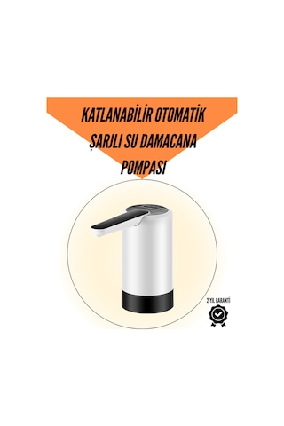 Taşınabilir Şarjlı Damacana Su Pompası Hijyenik Tasarım Çok Renkli