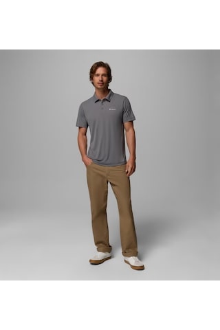 Columbia Ao4872 Zero Rules Light Technical Erkek Polo T-shirt 2118551024 Gri