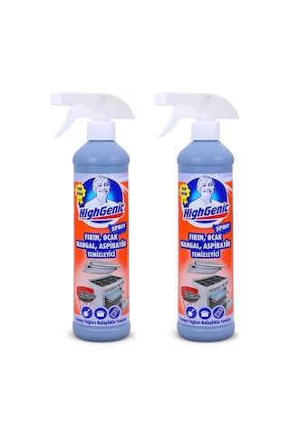Highgenic Fırın Ocak Mangal Aspiratör Temizleyici 500 Ml 2'li Set Diğer
