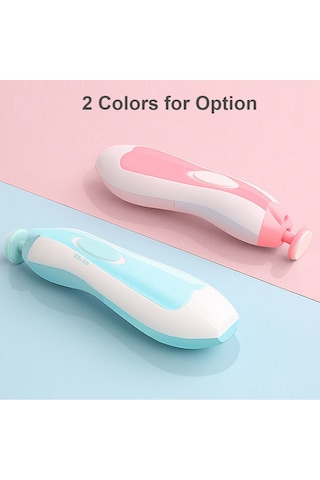 Xindoker Bebekler İçin 6 Başlıklı Elektrikli Tırnak Törpüleme Seti - Pil Dahil Değil Mavi