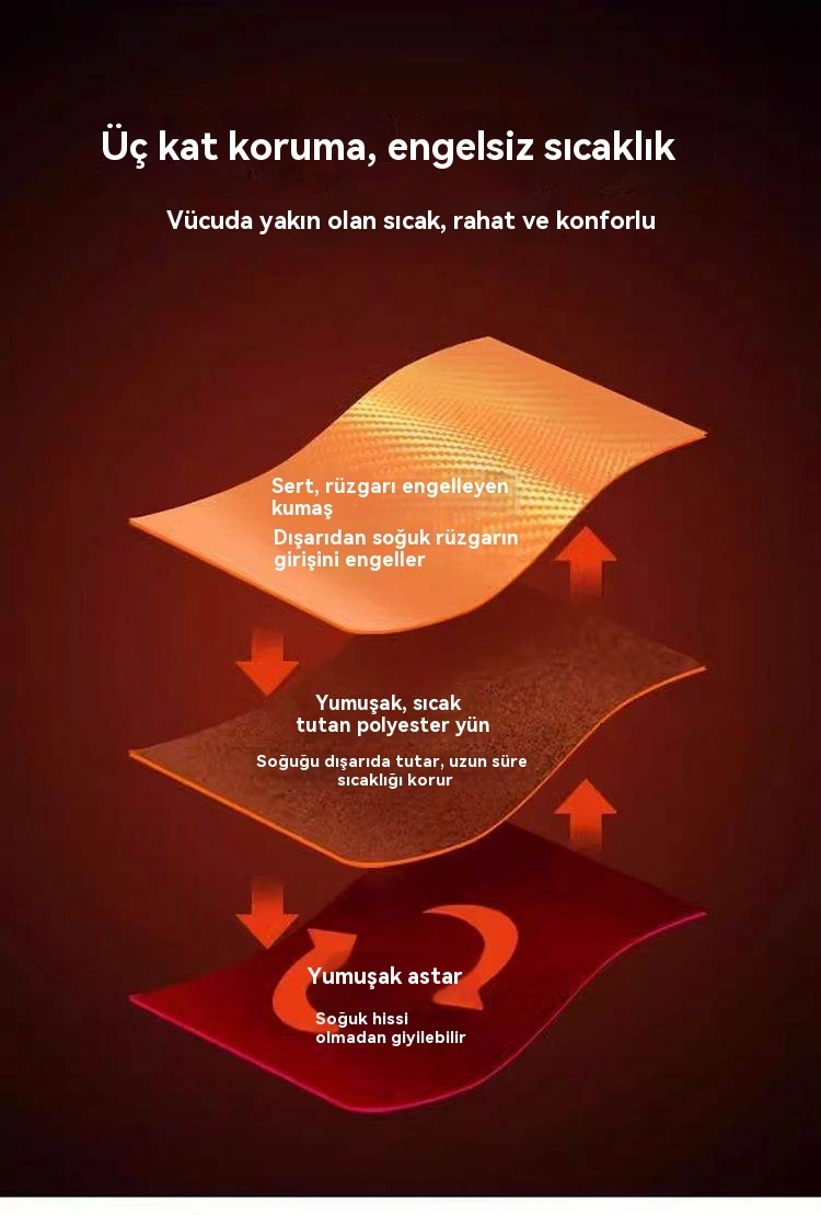 Kışlık Mont Pamuklu Mont Artı Kadife Kalınlaştırılmış Baba Orta Yaşlı Ve Yaşlılar İçin Sıcak Ceket Mont Mavi