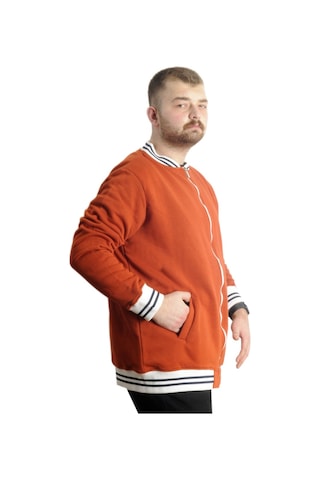 Mode XL Büyük Beden Erkek Kolej Mont Süper 22614 Tarçın Tarçın