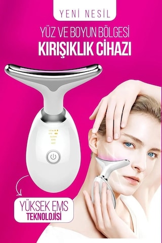 Yüz Ve Boyun Kırşıklık Giderici Ems Güzellik Cihazı Gıdı Yüz Cihaz