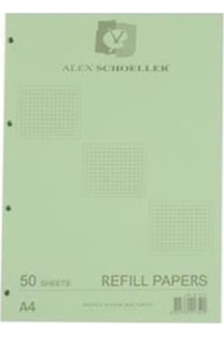 Alex Shoeller Kolej Yedeği A4 Kareli Renkli Alx-872 50'li Paket