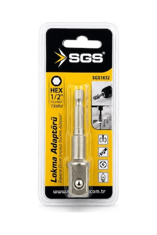 Sgs Sgs1832 Hex 1/2 Lokma Adaptör 73mm