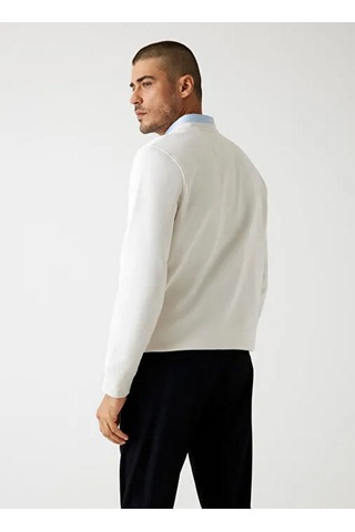 Guess M5bq08k9z21 Cn Basic Erkek Sweatshirt Beyaz