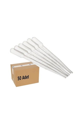 Pastör Pipet 3Ml 50 Adet Plastik Damlalık Pastör Pipet 3Ml 50 Adet Plastik Damlalık