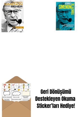 Ormandaki Deli + Georges Simenon Türkiye'de + Okuma Sticker'ları