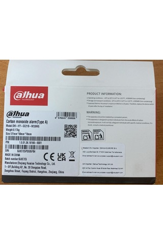 Dahua Dhı-hy-gc21b-w2 Kablosuz Karbon Monoksit Dedektörü