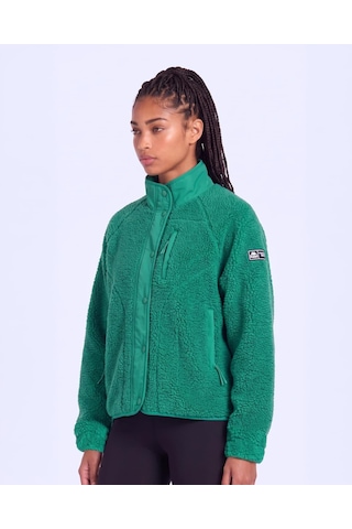 Kappa Authentic Crete 2 Kadın Yeşil Regular Sherpa Mont