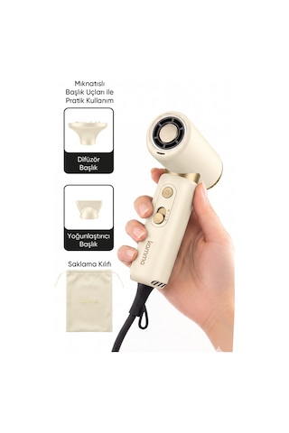 Brisa Mini Travel Saç Kurutma Makinesi - Bldc Motor Çift Voltajlı Plazma Iyon
