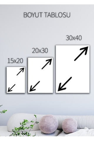 Metal Baskı Parlak Duvar Tablosu - Lamine Yamal