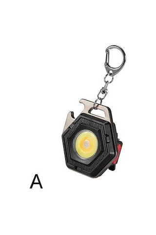 Novahub Küçük Mini El Feneri Anahtarlık Işığı - Güçlü Taşınabilir Led Işık Feneri - Ultra Hafif W5131 Siyah Siyah